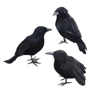 烏鴉鳥模型3件組, 黑色, 1組