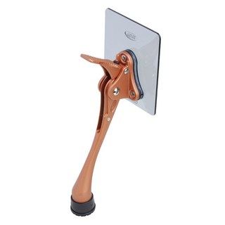 LIVINGiF 免鑽孔黏貼式一鍵馬蹄門擋組 橘金色 大, 1套