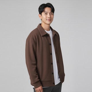 Raymon 男士 Genti 半寬鬆版型羅紋針織開襟衫