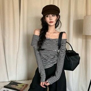 Awesomeful 女性用Barnet露肩T恤 A24SPT121826