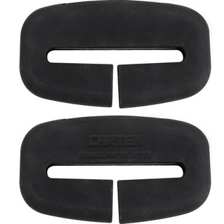 Cartem 安全帶扣矽膠保護套, 現代黑色, 2個