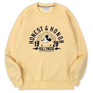 VENHIT 迪士尼米奇圖案棉質雙面布大尺碼大學T DNMKOT2008F