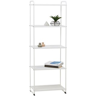 NATURE LIVING 收納置物架 白色 鐵製 57.5x34x161.5 公分, 5層