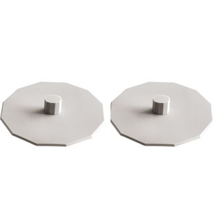 mi N Ju REFINED 馬卡龍矽膠杯蓋, 象牙色, 2個