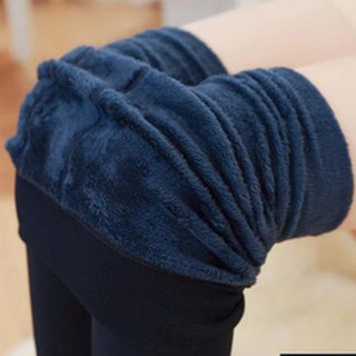 Goodif 女款Lady深色加絨刷毛高腰彈力內搭褲