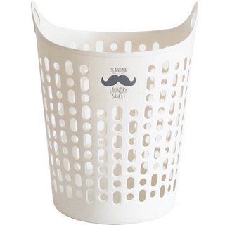 SHABATH 開口式洗衣籃 45公升, 象牙白