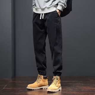 Starbean 男士休閒修身束口褲