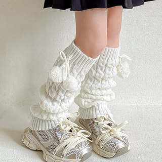 Bidangil Crema 針織麻花暖腿襪套