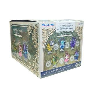 Re-MeNT 寶可夢華麗裝飾框收藏桌上擺飾6款中盒 混和顏色, 1盒