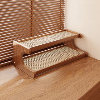 soonZAM 綠色植物多功能收納花盆架 50cm, 混合顏色, 2層