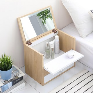 DECO FURNITURE 新雛菊坐式化妝台, 木頭色 白色