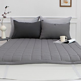 Beau Monde 柔軟洗滌法蘭絨床墊, 灰色