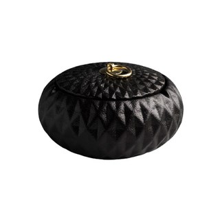 陶瓷圖案煙灰缸 YT_RA083, 金環, 1個