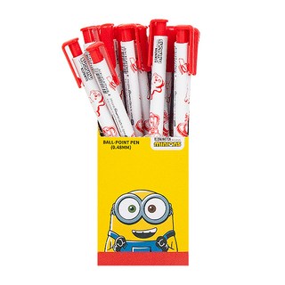 小小兵油性原子筆 0.48mm, 紅色, 30個