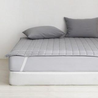 韓國 amante 韓國製 柔軟舒適水洗半超細纖維床墊, 灰色