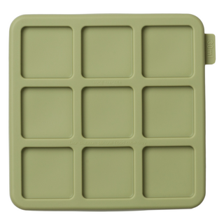 Diar 白金矽膠密封冷凍分裝盒 9格 橄欖綠, 1個