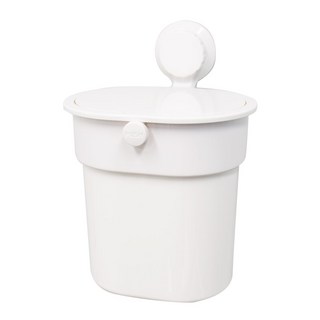 Home&Me 吸盤式垃圾桶，白色，免打孔, 170 x 170mm, 1個