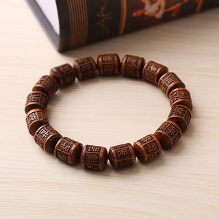 Buddha best 實現願望 辟邪 六字真言 紫檀木 手鍊