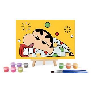 I LOVE PAINTING 蠟筆小新 DIY數字油畫 - 小新家的早晨, 1個, 張軍的早晨