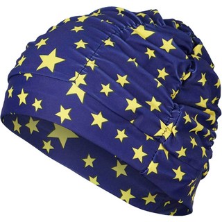 Moa Sports 皺褶泳帽, 1個, 星海軍