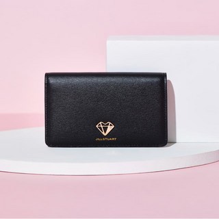 JILLSTUART NEW DIA 撞色愛心吊墜短夾