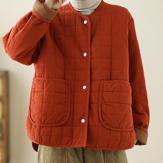 POPLARNC 女性菱格絎縫夾克 P24WJK102140