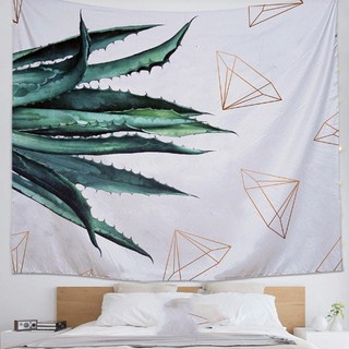 알로데 식물과 꽃 디지털 배경 천 패브릭 포스터 플란넬, NO 14