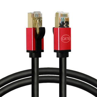 칼론 CAT.8 S-FTP 초고속 랜케이블, 레드, 1개, 10m