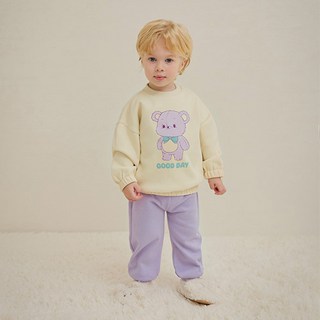 milkmile Good Day 可愛小熊刷毛上衣 + 下著套裝