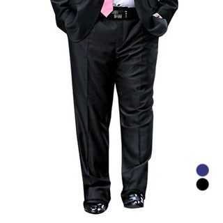 JEJE HOMME 男士大尺碼微光澤無褶正式西裝褲