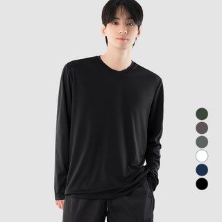 아르메데스 남녀공용 경량 쿨론 라운드 냉감 통기성 긴팔 티셔츠 AR-214
