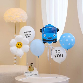 P&B UNITY 05 Tayo 微笑生日快樂 Free-fit 站立架組, 05 Tayo 微笑生日快樂 Free-fit 藍色, 1套