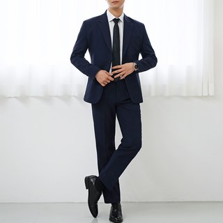 Billact 男性四季單排雙釦標準西裝套裝