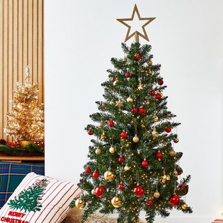 모던하우스 크리스마스 클래식 올인원 토퍼 오너먼트 볼 55p 세트, 레드골드, 3cm, 5cm, 6cm, 2.5cm, 20cm, 1세트