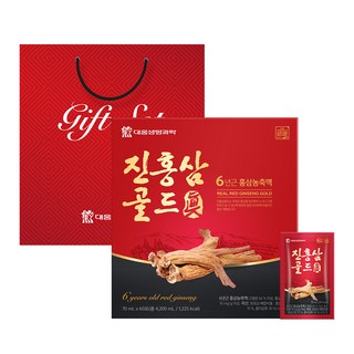 真六年根紅蔘黃金飲+購物袋, 4200ml, 60包