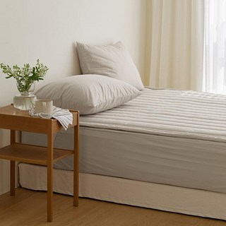 maatila 安眠 60支高密度純棉固定帶睡墊, Linen Beige