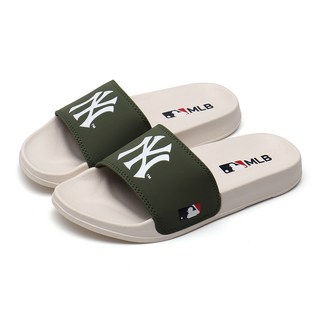 MLB 美國職業棒球大聯盟 紐約洋基 沙灘拖鞋, 卡其色, 260mm
