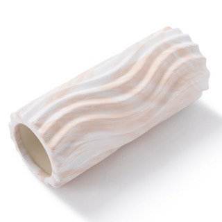 Lalaapple 波浪按摩泡棉滾筒, 亞麻米色, 1個