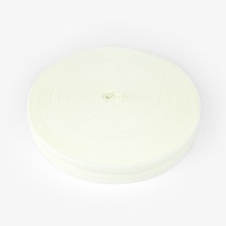 JStrading 包邊鬆緊帶 彈性帶 20mm, 02 象牙白, 1個