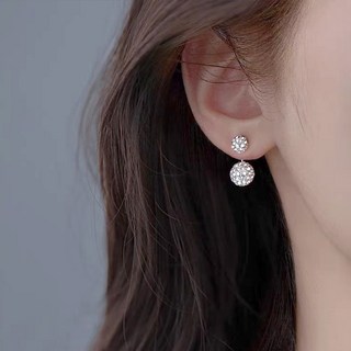 젤루나 여성용 써지컬 큐빅볼 점토볼 미러볼 구슬 패션 귀걸이 5~6mm P-920