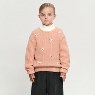 MaritheFrancoisGirbaud 兒童 W FLOWER KNIT PULLOVER