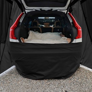 IDOOGEN 車泊帳篷保險桿保護套 汽車後車廂相容 1段, 黑色, 無限制