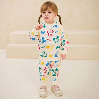 milkmile 迪士尼兒童米奇與朋友們微笑圖案上下衣套裝