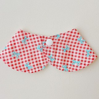 코코스튜디오 반려동물 리본 피크닉 케이프, 레드, 1개