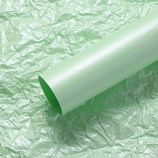 Eumes 花店材料 珍珠光澤色紙 花束包裝紙 20入組 70 x 50 cm, 萊姆綠, 3套