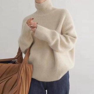 DMELD 女款高領毛衣 休閒針織T恤