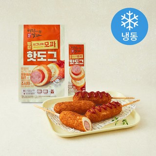 명랑시대쌀핫도그 시그니처 모짜 핫도그 (냉동), 85g, 1개, 8개입