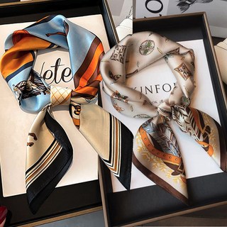 Afecto 女士高級方形圍巾2件組