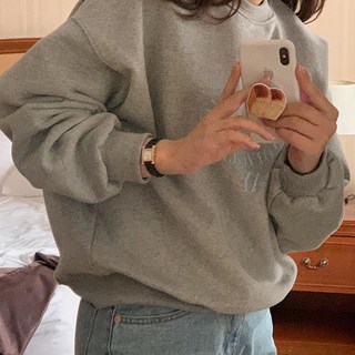 Goodif 女性字母印花短版大學T