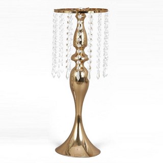 婚禮道具 燭台 28cm, 金色